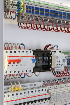 Circuit breakers from ABB to protect electrical loads from short-circuiting. 