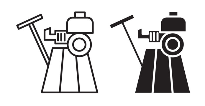 power float icons in fill and stroke style on white background