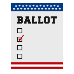 Obraz premium Ballot usa elections element