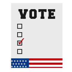 Obraz premium Vote usa elections element