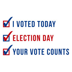 Obraz premium Your vote counts usa elections