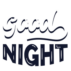 Obraz premium Good night cloudy lettering