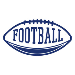 Fototapeta premium American football ball badge