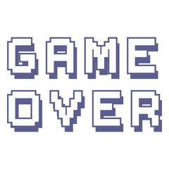 Obraz premium Game over retro lettering