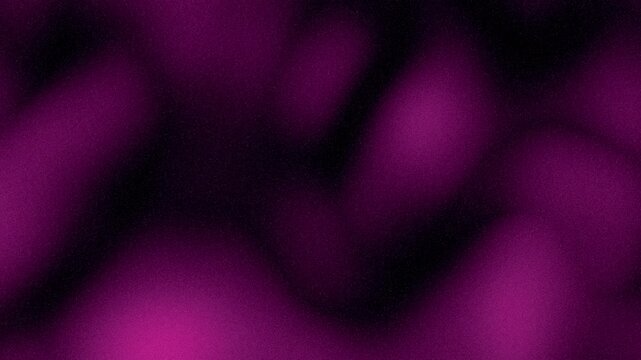 Dark abstract background with flowing purple blobs, organic shapes morphing on black, copy space. Lo-fi grainy analog texture. Blurred fluid motion backdrop for presentation, screensaver, web design