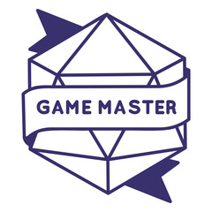 Obraz premium Role playing dice game master