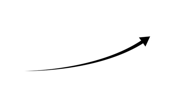 Black graph chart icon with rising bars and trend line on clean white background, minimal business analytics symbol for growth, statistics, finance, performance, data and technology