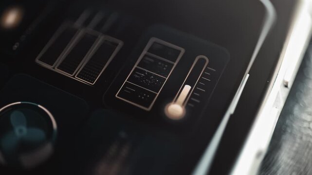 Temperature control panel compares three server cabinets