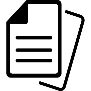 Document file pages copy and paste icon vector symbol
