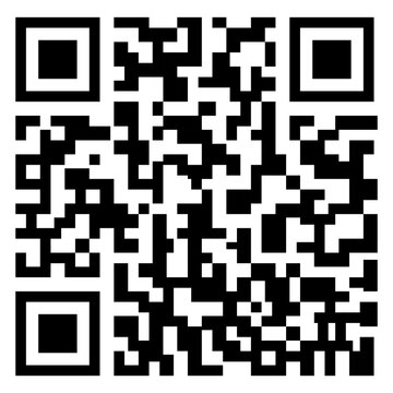 QR Code Icon for Digital Barcode Reader and Mobile Data Scanning Isolated on Transparent Background