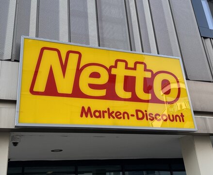 Kempten, Germany - August 17, 2026: View of a Netto Supermarket Location Housefront