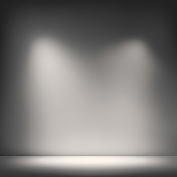 Empty stage with spotlights