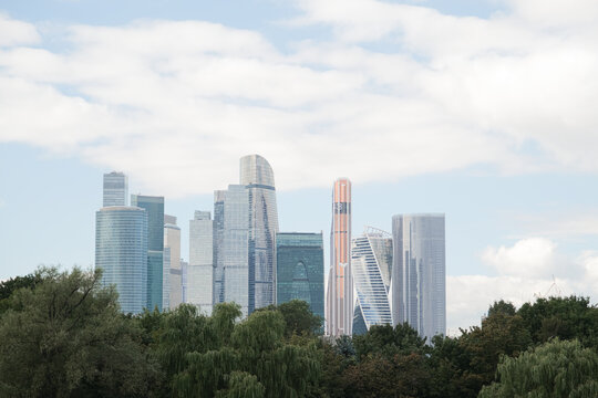 27 August 2026 - Moscow, Russia. Moscow City, view of skyscrapers Moscow International Business Center