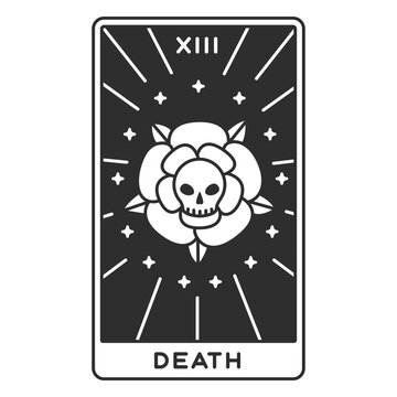 Tarot card death stroke