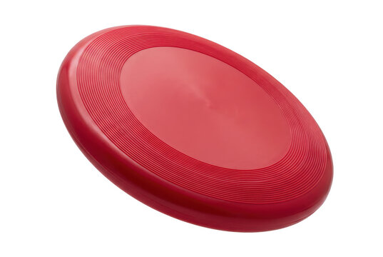 Vibrant Red Plastic Flying Disc for Outdoor Play