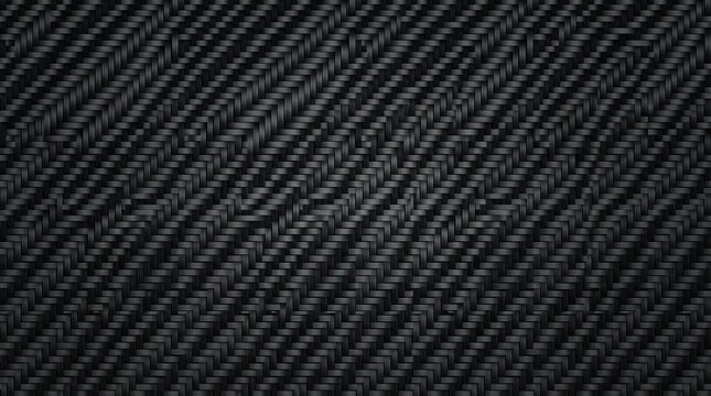 Carbon fiber texture pattern with black woven strands for high performance material design.
