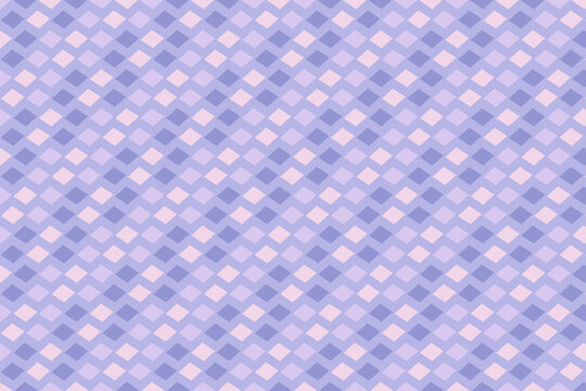 Soft purple and pastel pink diamond pattern creates a seamless geometric background with elegant repeating square shapes suitable for modern digital design projects and artistic wallpapers