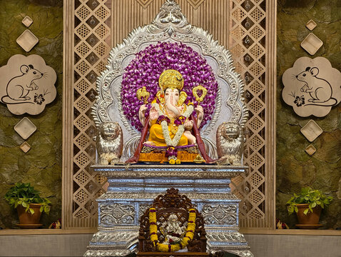 Pune, Maharashtra, 14 September 2026, Famous Kasba Ganpati during Ganpati Festival 2026, Kasba Ganpati is Pune&rsquo;s Gramadevata or guardian deity, and one of the city&rsquo;s oldest Ganpati traditions.
