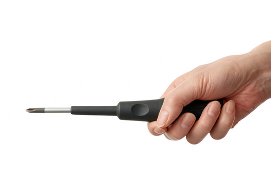 Hand Holding a Phillips Head Screwdriver
