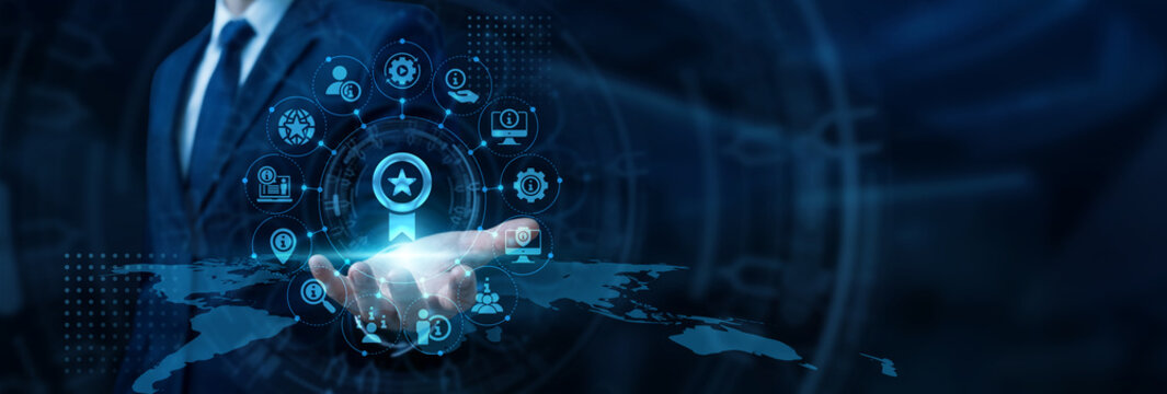 Marketing analyst hand holding modern tablet reviewing consumer behavior data for Recommendation engine algorithms and user targeting. Personalized digital content boosting sales growth.