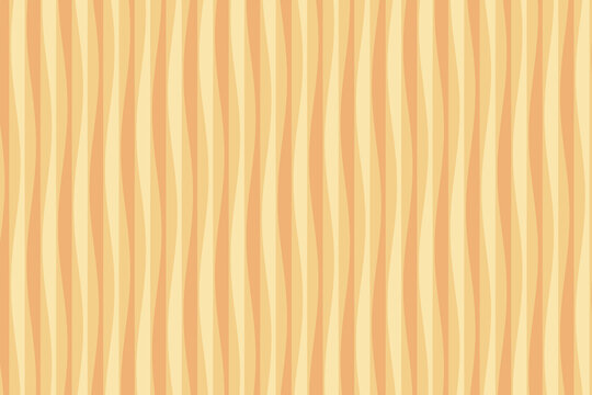 Elegant vertical wavy lines pattern featuring soft pastel orange and cream color palette creating a smooth rhythmic texture for modern artistic wallpaper or textile background design.