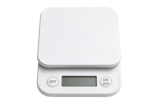 White Digital Kitchen Scale for Food Measurements