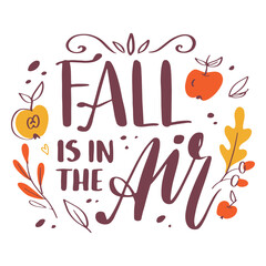 Obraz premium Fall is in the air badge