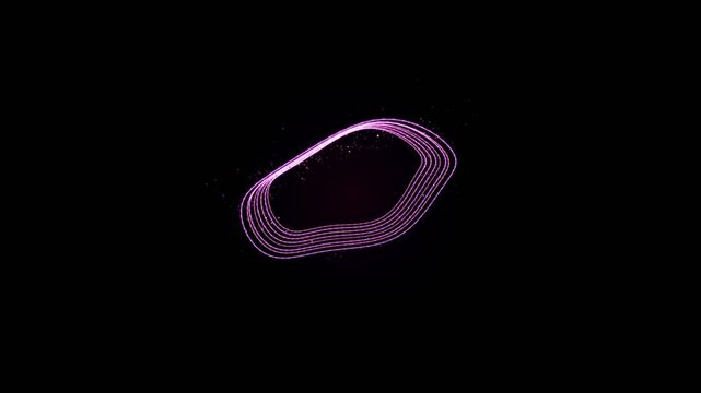 Abstract Chrono Spectral Torus Loop Seamless Motion Loop 4K