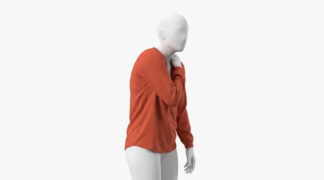 Mannequin Demonstrating Poor Posture and Incorrect Sitting Position