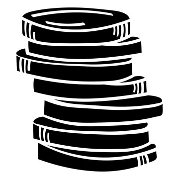 Money business cash stack coins icon