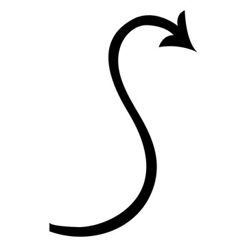 Devil tail monster icon