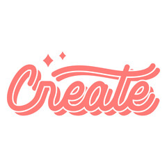 Obraz premium Create word lettering