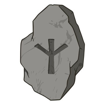 Runes illustration algiz