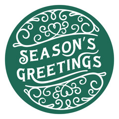 Christmas season greetings badge © Vexels