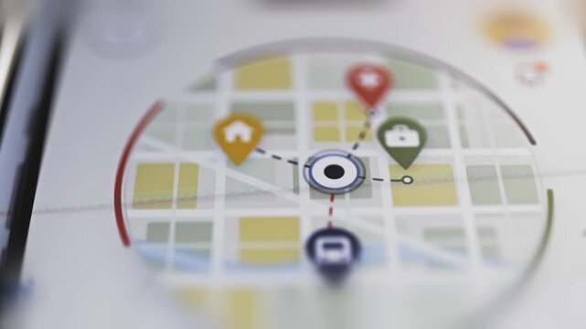 City map connects home health work and transport