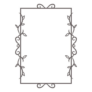 Badge rectangular frame