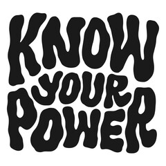 Obraz premium Power quote lettering