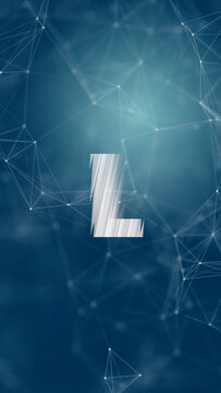 Vertical Glass Alphabet 12