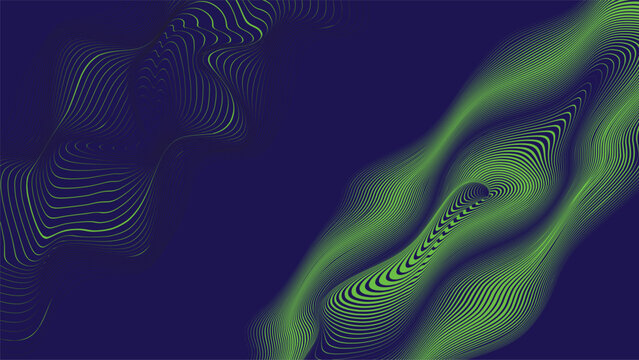 Abstract motion graphic design background . Technology background with curved lines and space for text . Transition shapes . Movement composition . Vector illustration