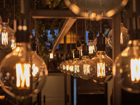 Stylish Interior Design with Vintage Edison Light Bulbs