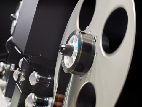 Vintage Film Reel Close-Up: Capturing Cinematic History