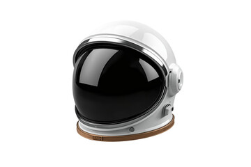 Fototapeta premium White astronaut helmet with large black reflective visor