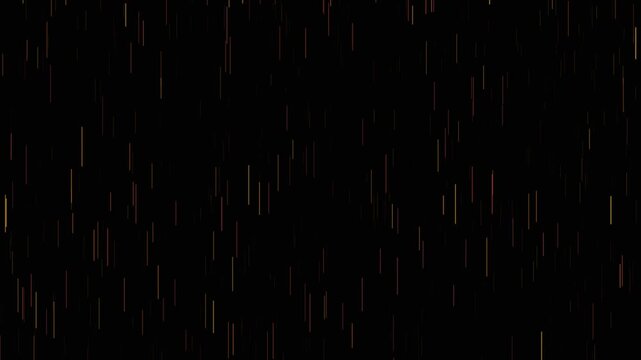 Rain streaks falling through the dark sky creating a moody looping sequence.
