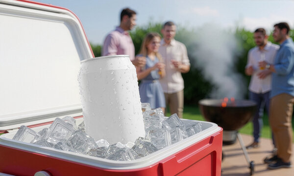 Beverage Can in Outdoor Cooler