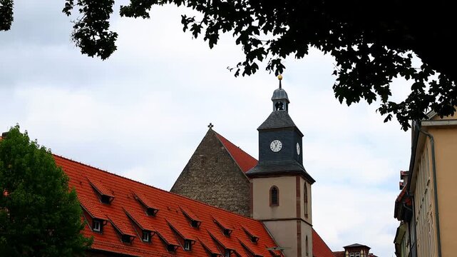 the historic center of goettingen germany 4k video