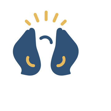 Illustration of a person holding head in hands