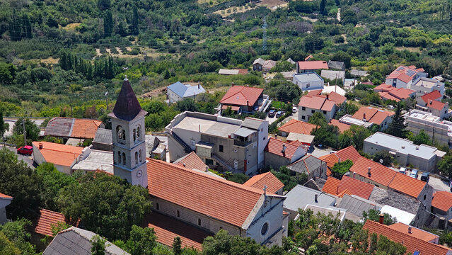 Wonderful photos of a stunning landscape in Croatia, featuring sweeping views, arid terrain, and endless expanses with water and buildings