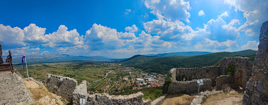Wonderful photos of a stunning landscape in Croatia, featuring sweeping views, arid terrain, and endless expanses with water and buildings