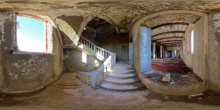 033 Abandoned Soviet Sanatoriums in Tskaltubo, Georgia, 360 VR Photo
