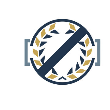 No gluten symbol with wheat and circle
